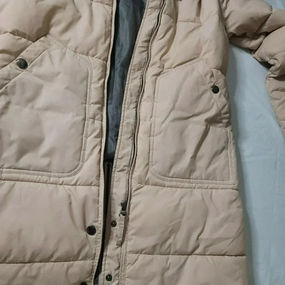 Maralyn & Me Faux-Fur-Trim Hooded Puffer Coat Juniors size M pink mid- length - Picture 5 of 10